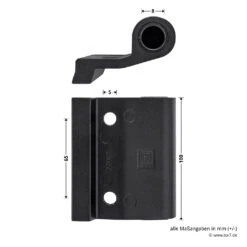 Hörmann Entlastungsrolle Für Kupplung 400 Mm, M12, DIN Links, Zwischenliegend -Hörmann Verkauf 772633 hoermann entlastungsrolle 400mm m12 din links zwischenliegend masse bild 2
