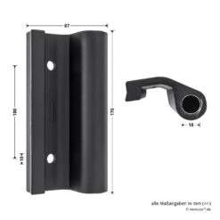 Hörmann Entlastungsrolle Mit Einfach-Bandteil 360 Mm, M12, DIN Links, Zwischenliegend -Hörmann Verkauf 772635 hoermann entlastungsrolle mit einfach bandteil 360mm m12 din links zwischenliegend masse bild 2