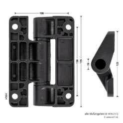 Hörmann Entlastungsrolle Mit Doppel-Bandteil 400 Mm, M12, DIN Links, Aufliegend -Hörmann Verkauf 772637 hoermann entlastungsrolle mit doppel bandteil 400mm m12 din links aufliegend masse bild 2